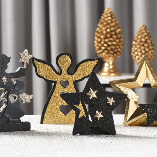 Xmas Agnel & Star Deco