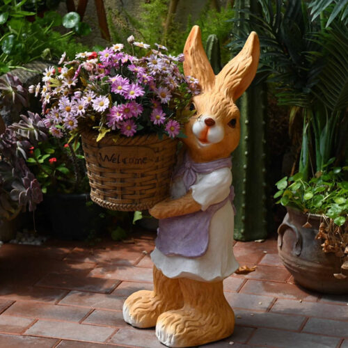 Easter Bunny with Pot